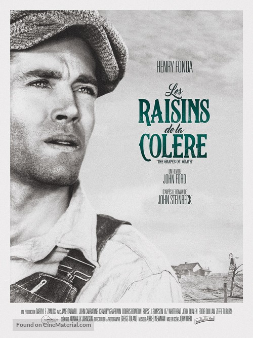 The Grapes of Wrath - French Re-release movie poster