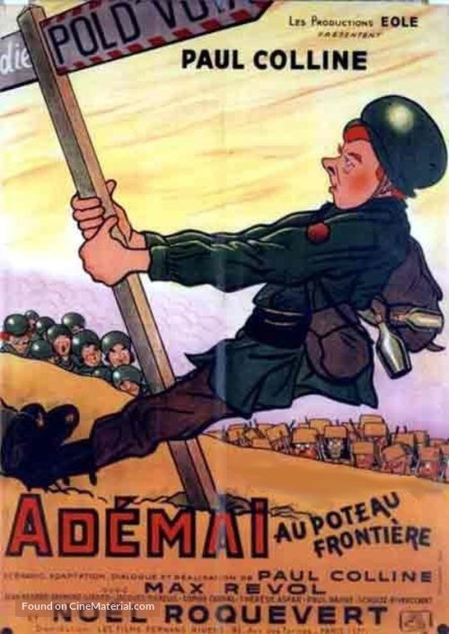 Ad&eacute;ma&iuml; au poteau-fronti&egrave;re - French Movie Poster