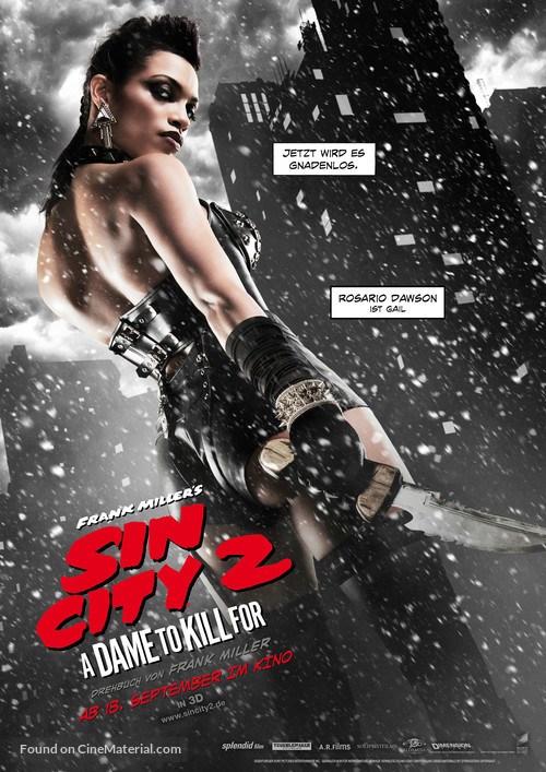 Sin City: A Dame to Kill For - German Movie Poster