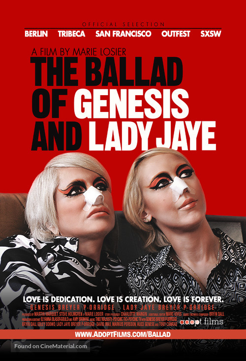 The Ballad of Genesis and Lady Jaye - Movie Poster