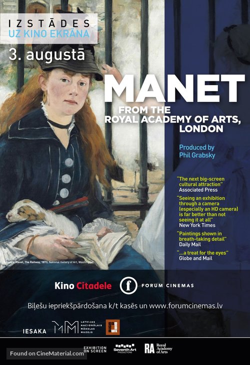 Exhibition on Screen: Manet - Portraying Life - Latvian Movie Poster