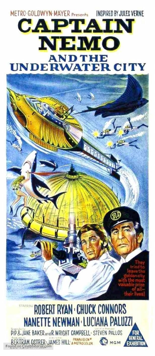 Captain Nemo and the Underwater City - Australian Movie Poster