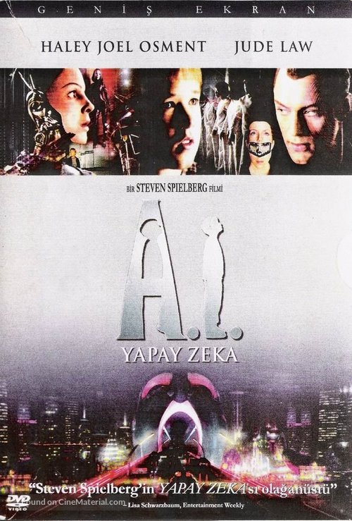 Artificial Intelligence: AI - Turkish DVD movie cover