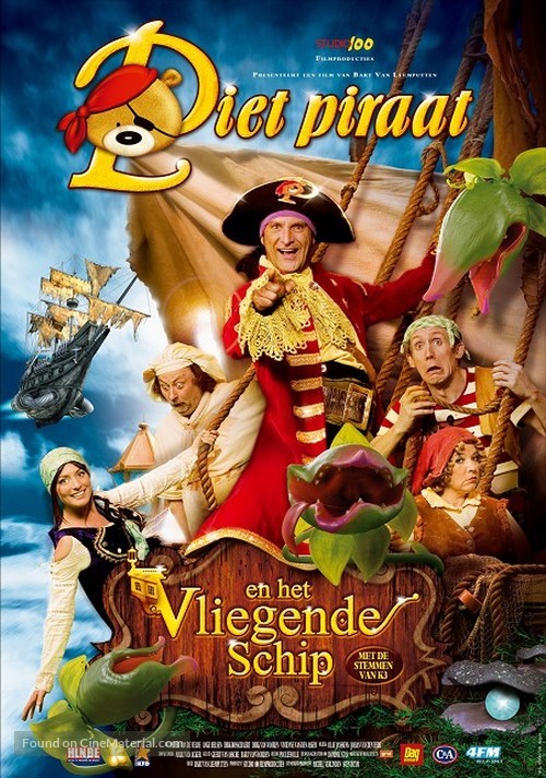 Piet Piraat en het vliegende schip - Belgian Movie Poster