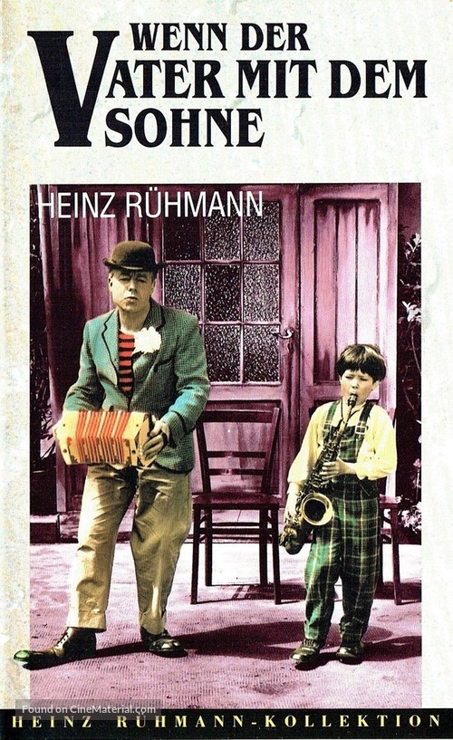 Wenn der Vater mit dem Sohne - German VHS movie cover