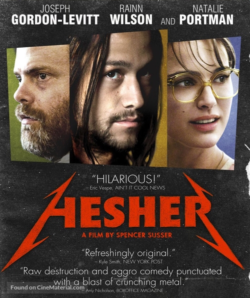 Hesher - Blu-Ray movie cover