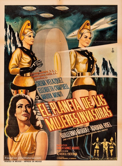 Planeta de las mujeres invasoras, El - Mexican Movie Poster