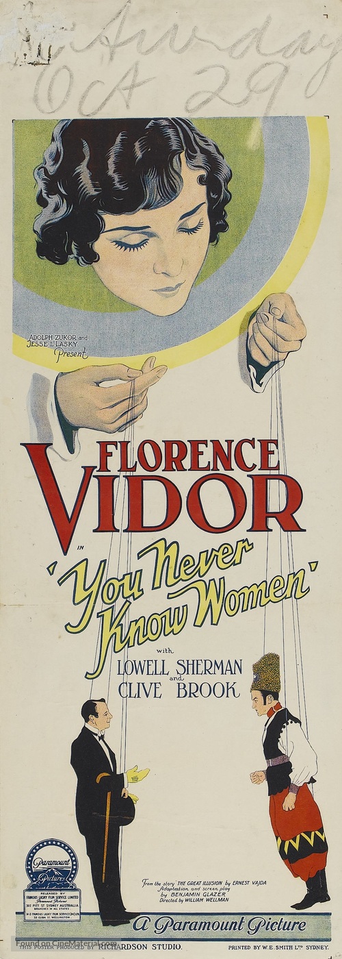 You Never Know Women - Movie Poster