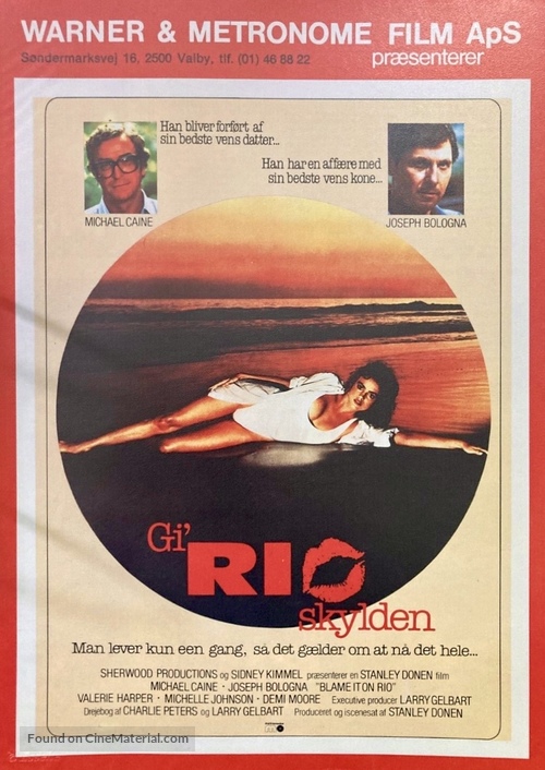 Blame It on Rio - Danish Movie Poster