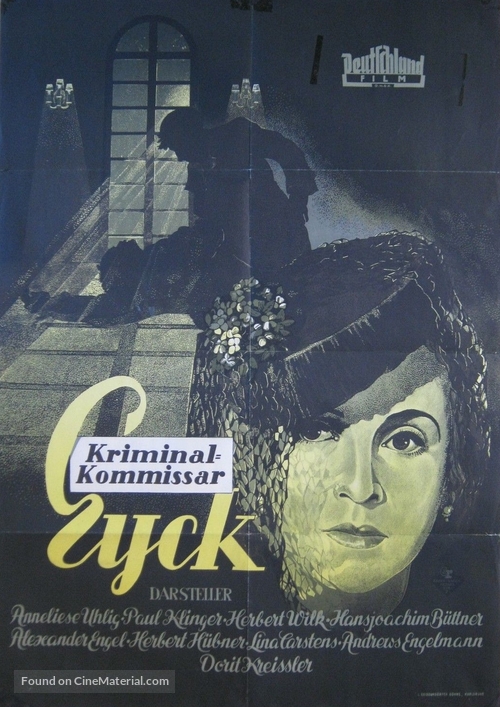 Kriminalkommissar Eyck - German Movie Poster