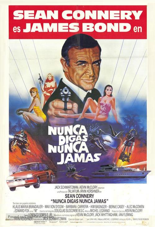 Never Say Never Again - Argentinian Theatrical movie poster