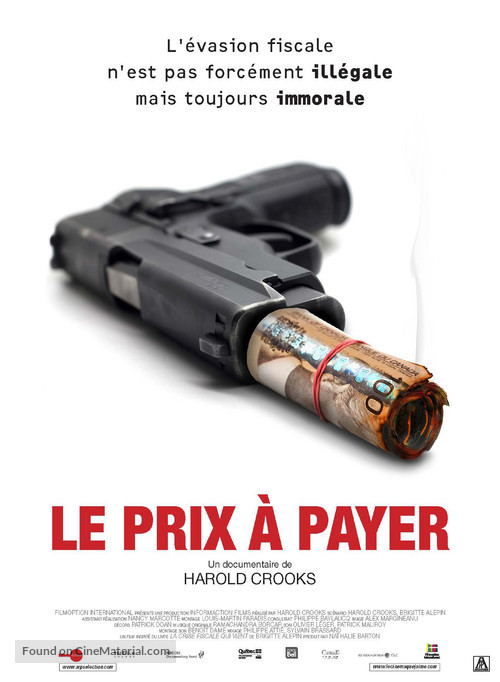 The Price We Pay - French Theatrical movie poster