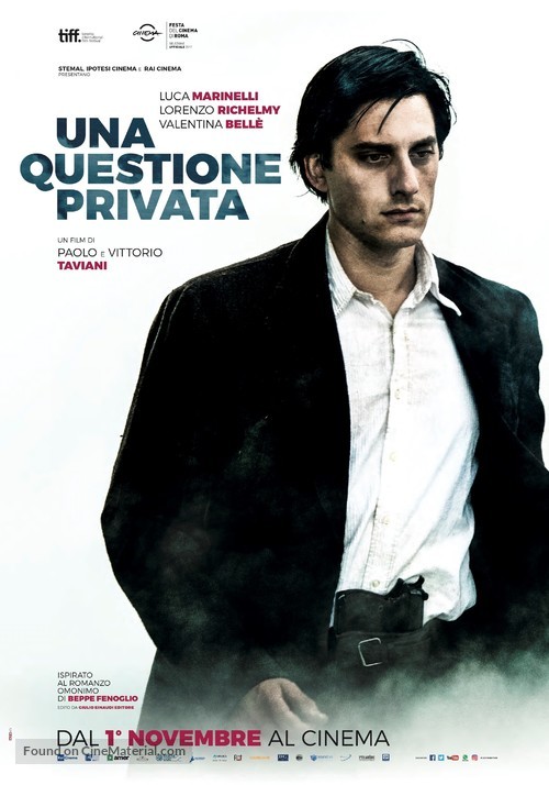 Una questione privata - Italian Movie Poster