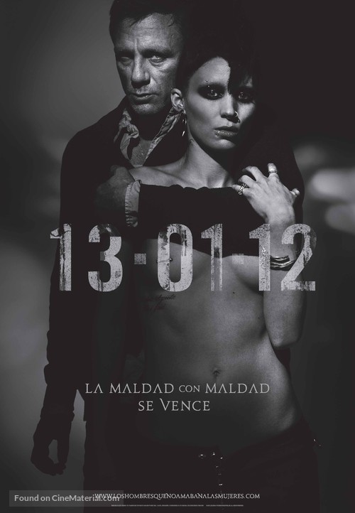 The Girl with the Dragon Tattoo - Spanish Movie Poster