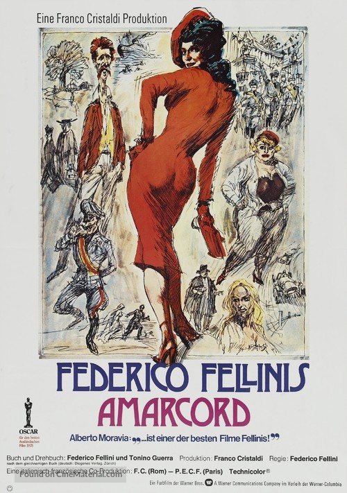 Amarcord - German Theatrical movie poster