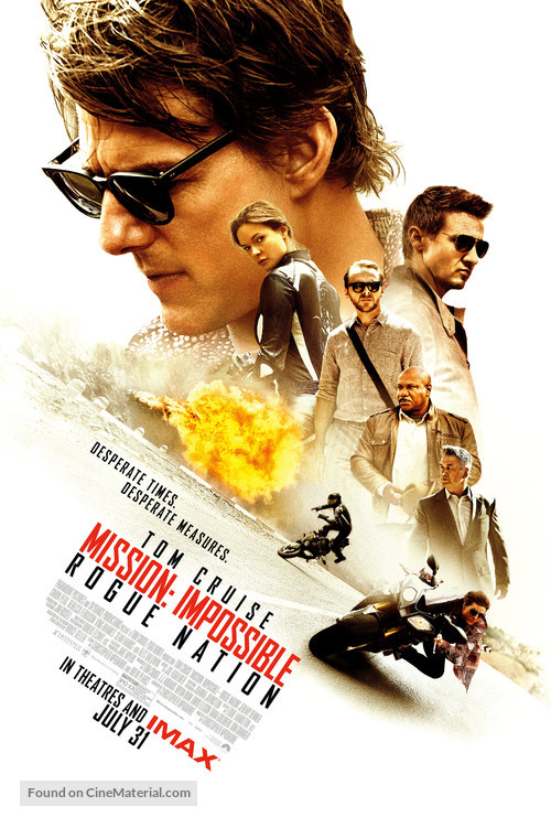 Mission: Impossible - Rogue Nation - Theatrical movie poster