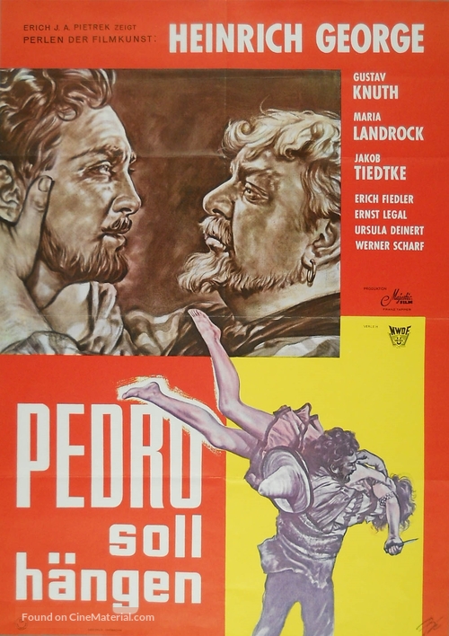 Pedro soll h&auml;ngen - German Movie Poster