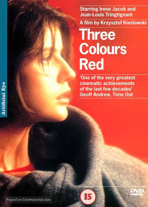 Trois couleurs: Rouge - British DVD movie cover