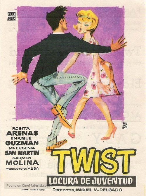 Twist locura de la juventud - Spanish Movie Poster