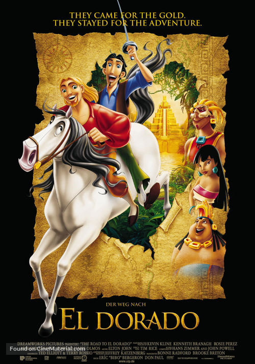The Road to El Dorado - German Movie Poster