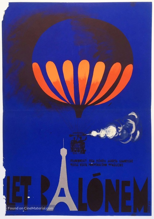 Le voyage en ballon - Czech Movie Poster