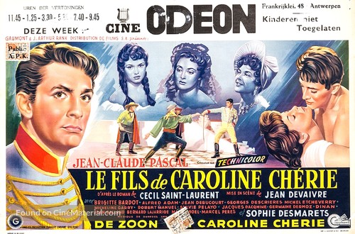 Fils de Caroline ch&eacute;rie, Le - Belgian Movie Poster