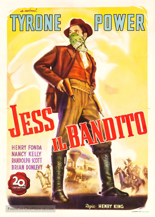 Jesse James - Italian Movie Poster