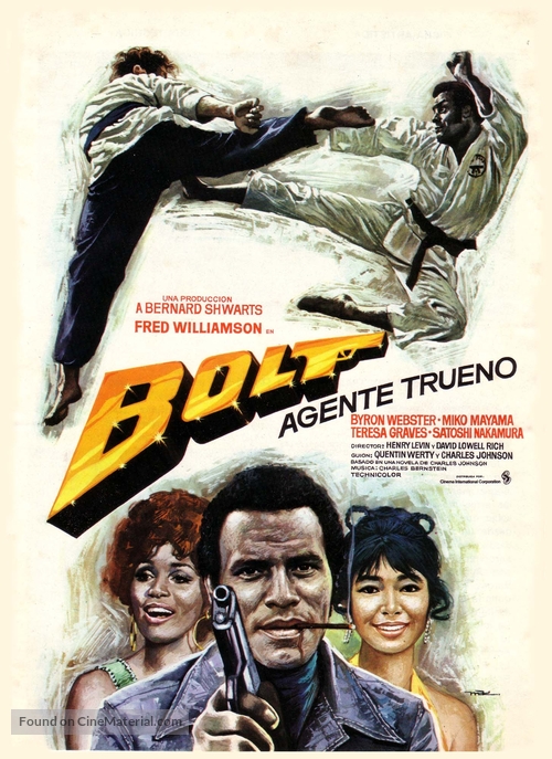 That Man Bolt - Spanish Movie Poster