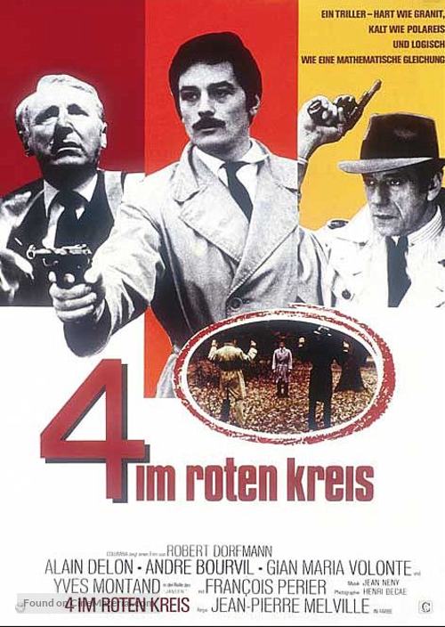 Le cercle rouge - German Movie Poster