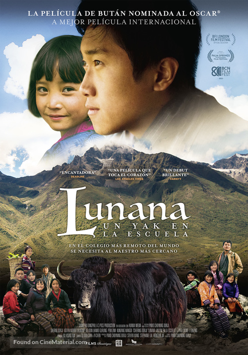Lunana: A Yak in the Classroom - Spanish Movie Poster