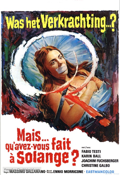 Cosa avete fatto a Solange? - Belgian Movie Poster
