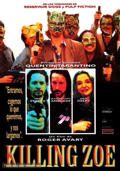 Killing Zoe - Spanish Movie Poster
