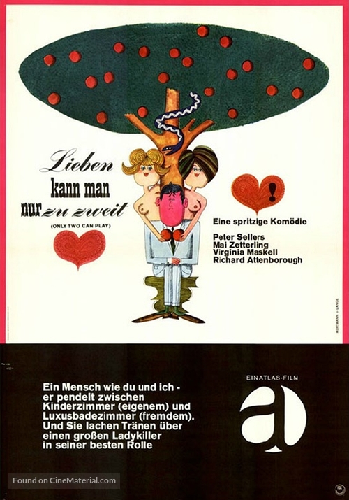 Only Two Can Play - German Movie Poster