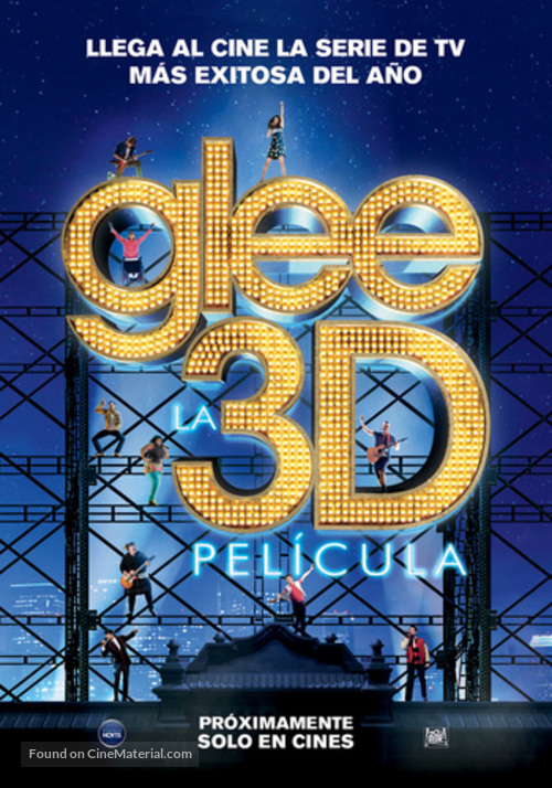 Glee: The 3D Concert Movie - Uruguayan Movie Poster