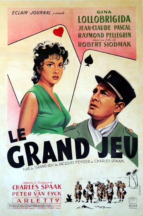 Le grand jeu - French Movie Poster