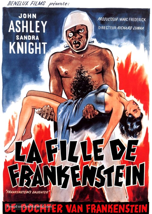 Frankenstein&#039;s Daughter - Belgian Movie Poster