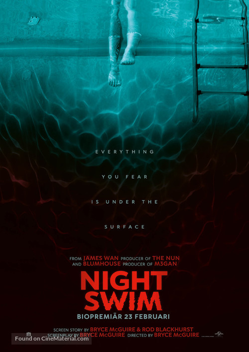 Night Swim - Swedish Movie Poster