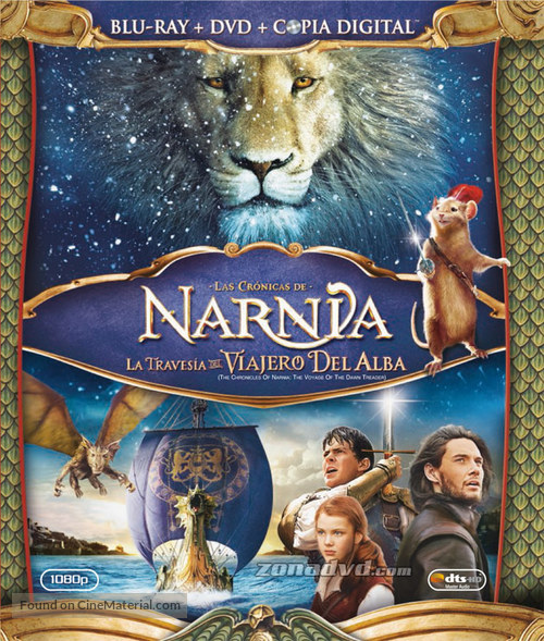 The Chronicles of Narnia: The Voyage of the Dawn Treader - Spanish Blu-Ray movie cover