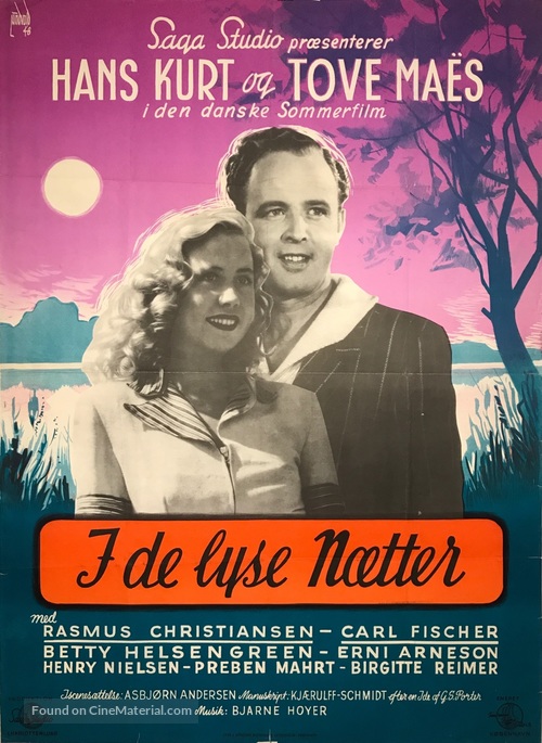 I de lyse n&aelig;tter - Danish Movie Poster