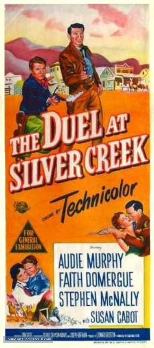 The Duel at Silver Creek - Australian Movie Poster