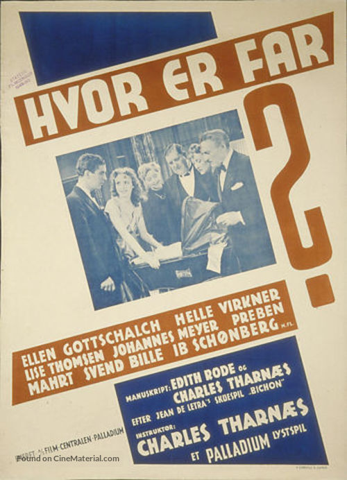 Hvor er far? - Danish Movie Poster