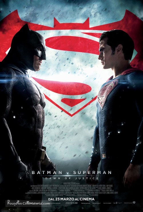 Batman v Superman: Dawn of Justice - Italian Movie Poster