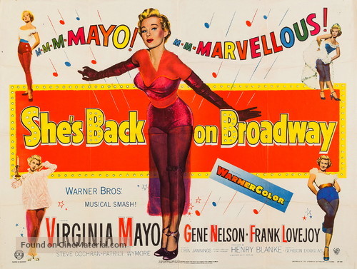 She&#039;s Back on Broadway - British Movie Poster