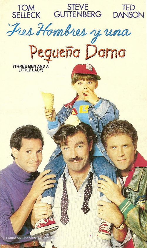 3 Men and a Little Lady - Argentinian VHS movie cover