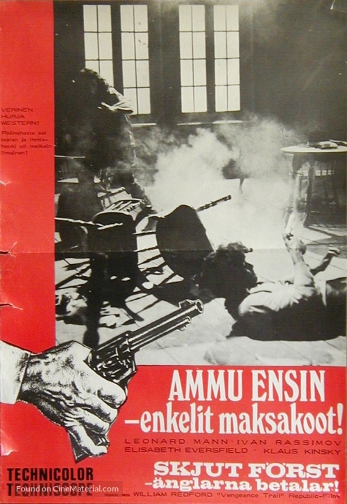 La vendetta &egrave; un piatto che si serve freddo - Finnish Movie Poster