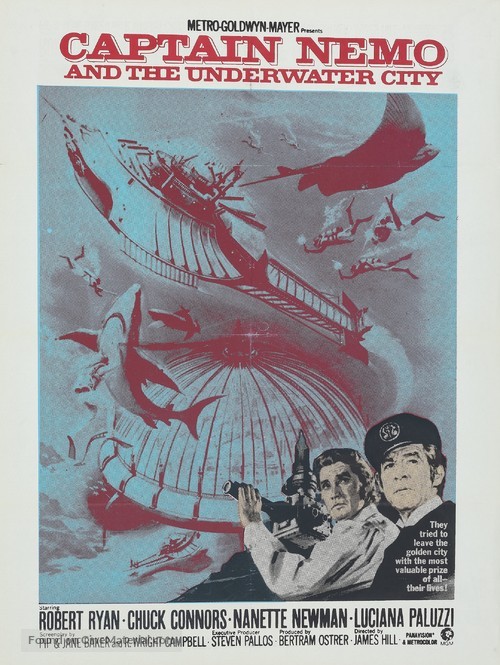 Captain Nemo and the Underwater City - South African Movie Poster