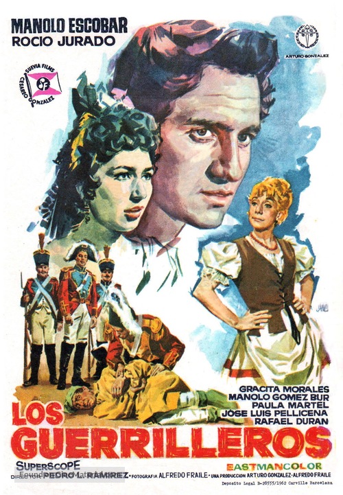 Los guerrilleros - Spanish Movie Poster