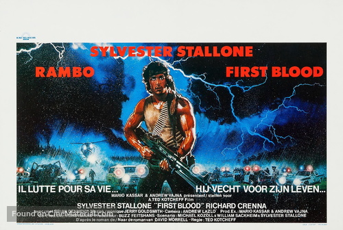 First Blood - Belgian Movie Poster
