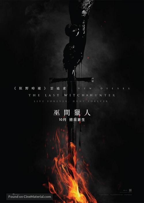 The Last Witch Hunter - Hong Kong Movie Poster