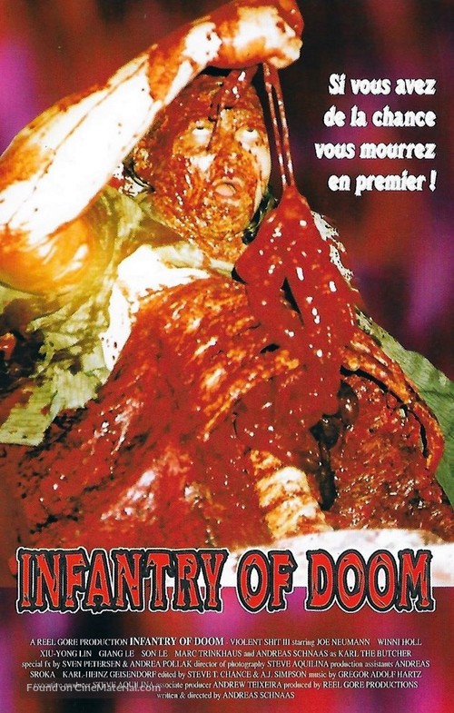 Violent Shit 3 - Infantry of Doom - French VHS movie cover